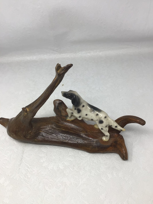Vintage Ceramic Hunting Dog Figurine