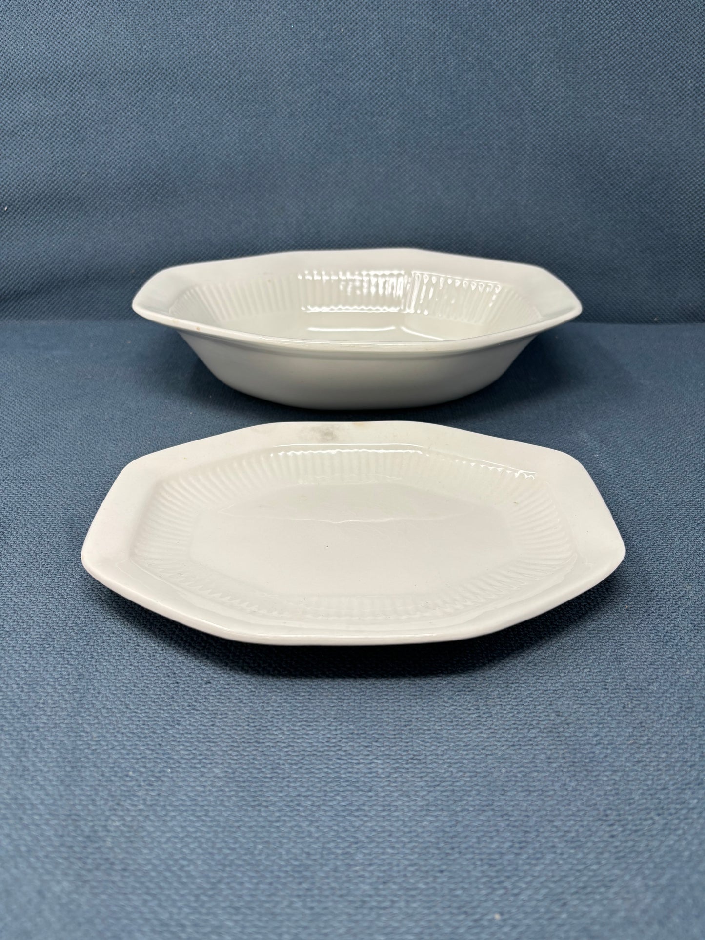 Octagonal Set of 4 English Ironstone Tableware