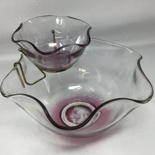 Vintage Indiana Glass Serving Bowl Set