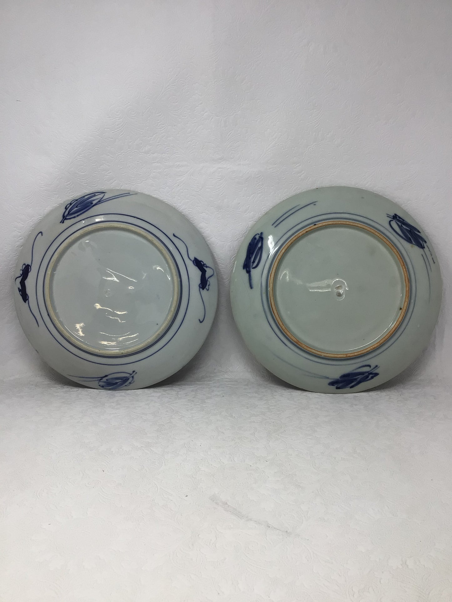 Set of Two Hand Painted Antique 19th Century Imari Chargers