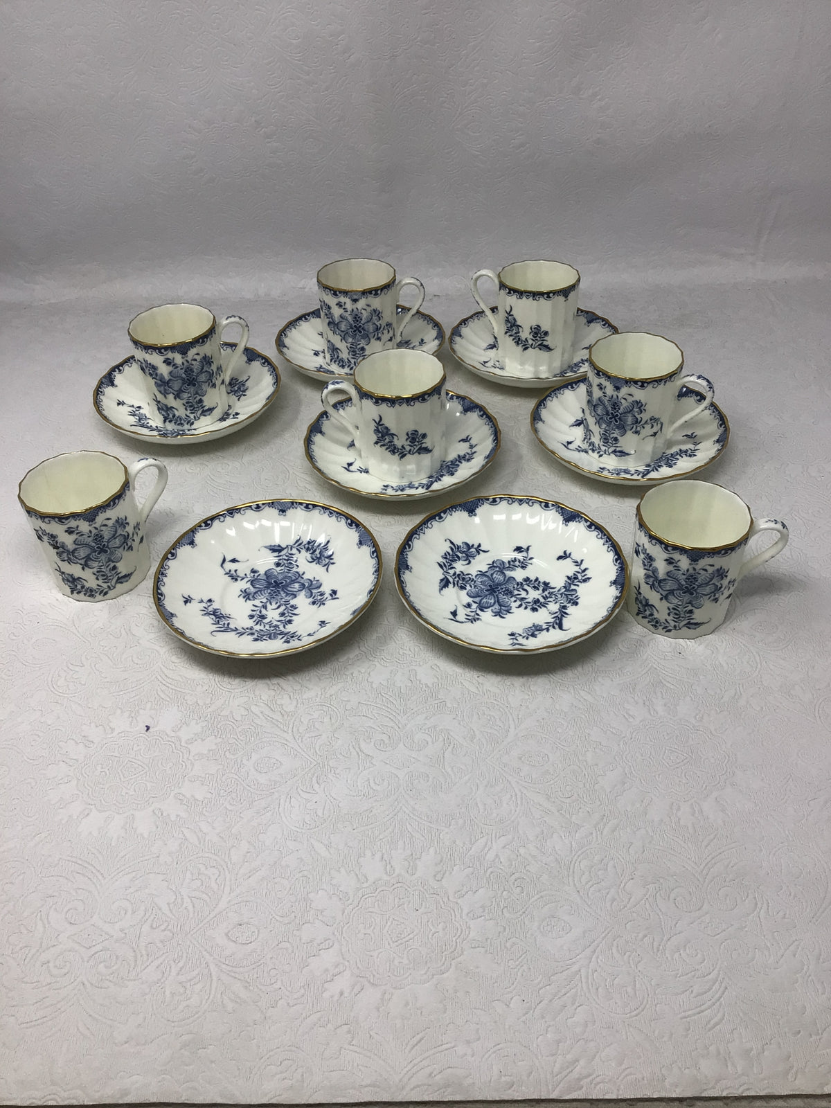 Set of Seven Demitasse Cup & Saucer