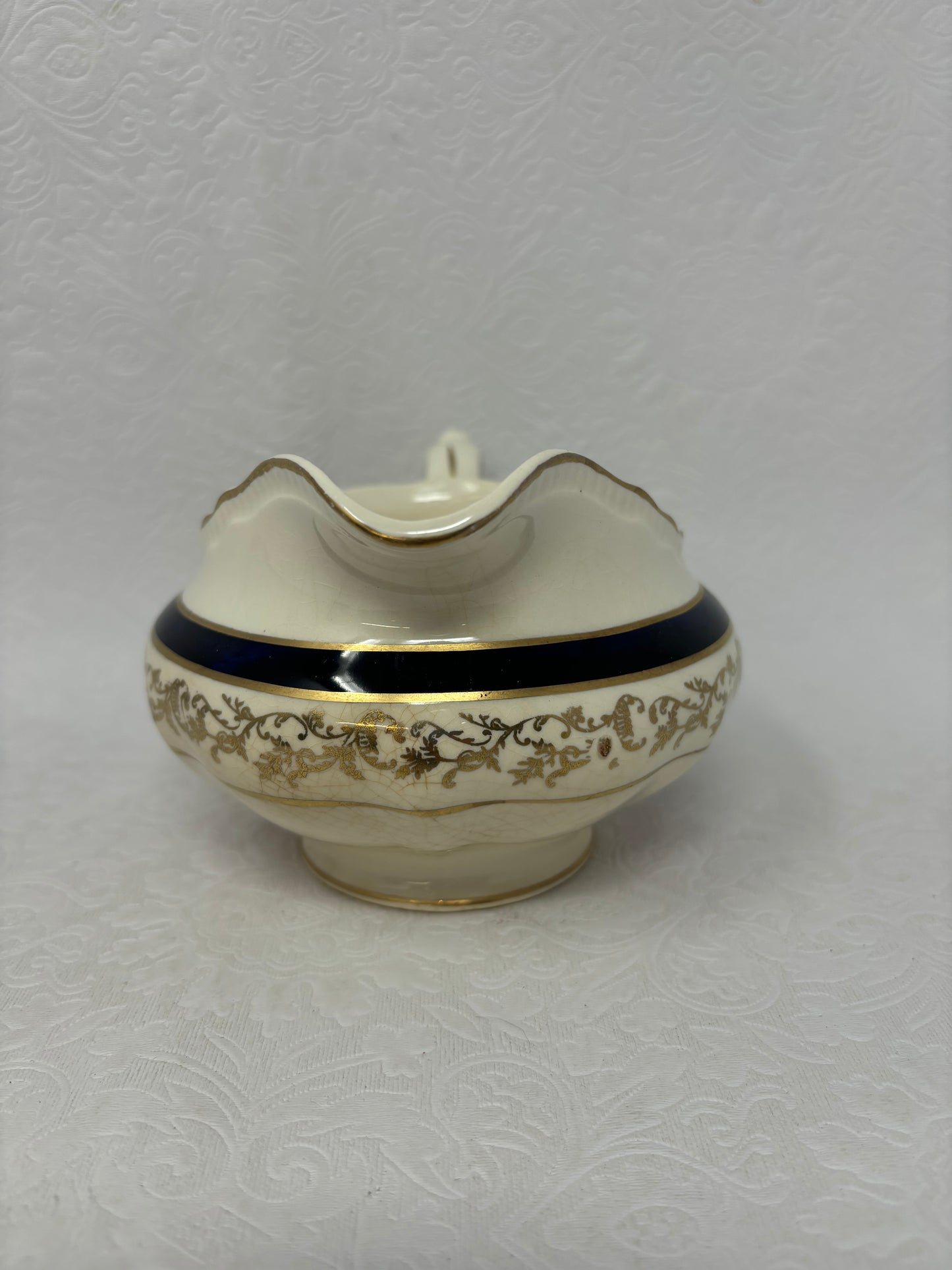 Vintage Pottery Gravy Boat Or Creamer Jug