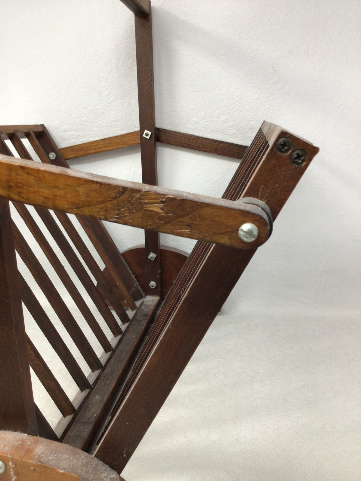 Wooden Folding Magazine Holder