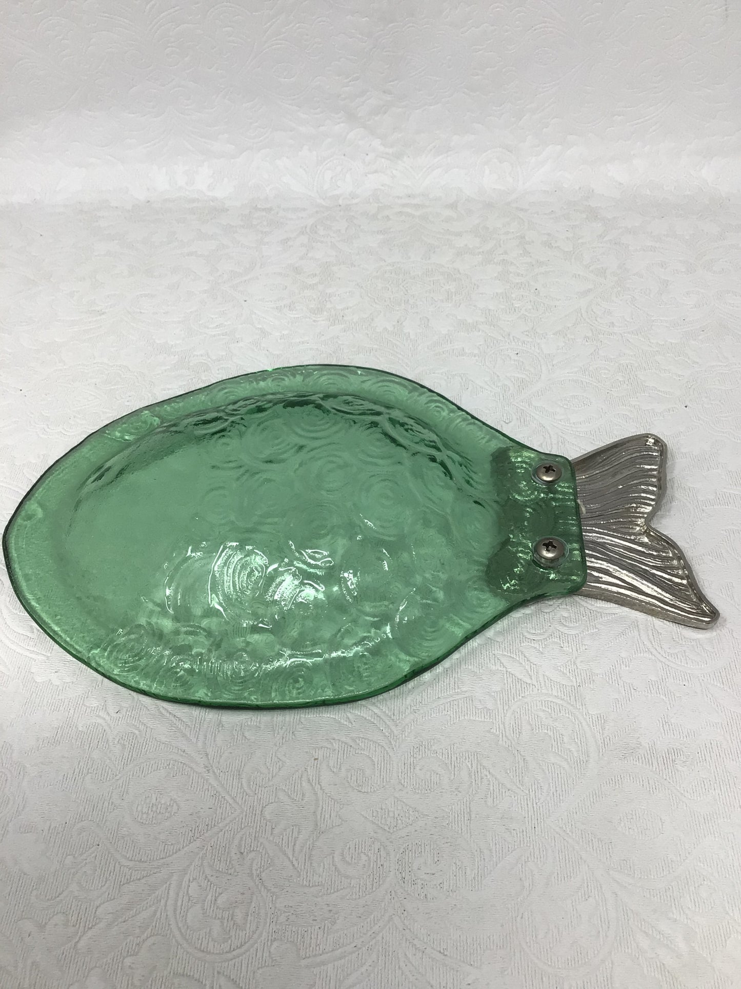 Glass Fish Serving Dish