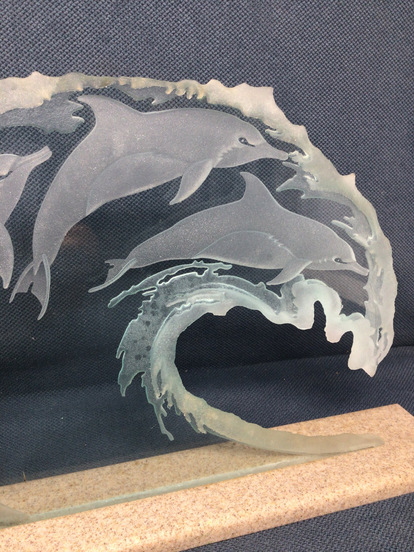Glass Art ‘Dolphin Wave’