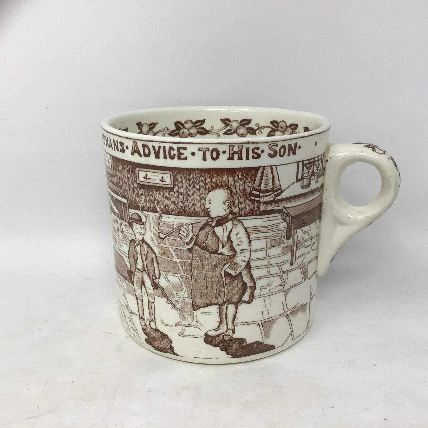 A Yorkshireman’s Advice To His Son Vintage Crown Devon Mug