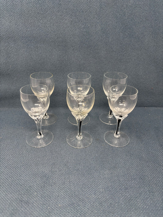 Set of 6 Belfor Exquisite Crystal Liqueur Glasses