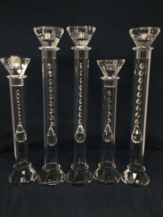 Hanging Crystal Candle Holders