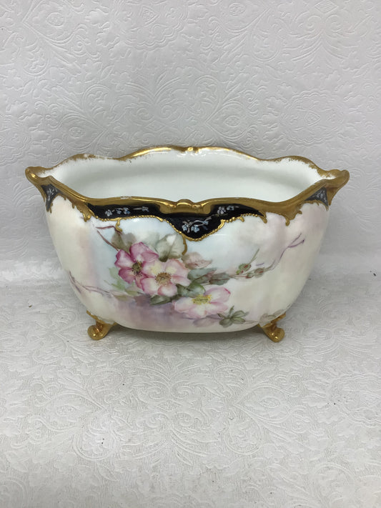Porcelain Bowl with Flower Details