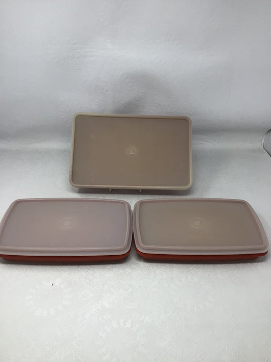 Vintage Paprika Tupperware Set
