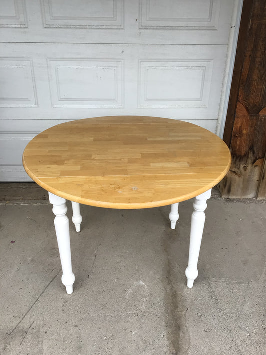 Drop Leaf Wood Dining Table