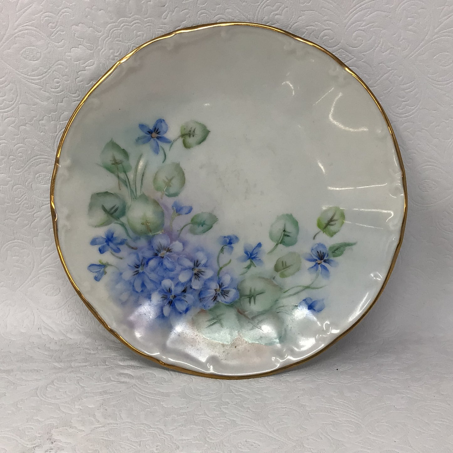 Hand Painted Dorothy Fleming Floral Plate