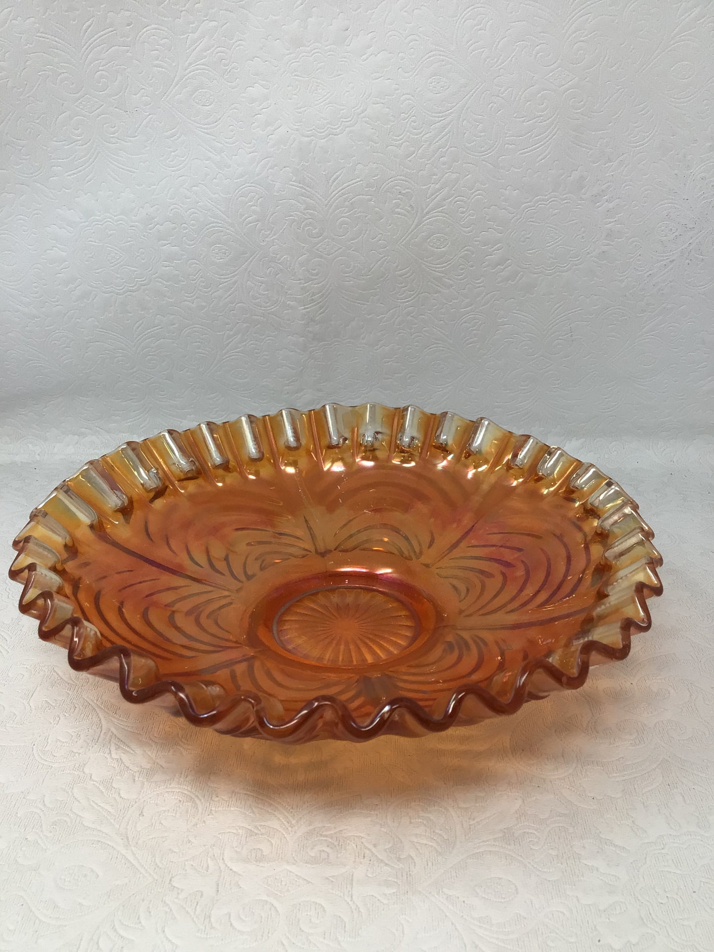 Antique Fenton Marigold Carnival Glass Bowl
