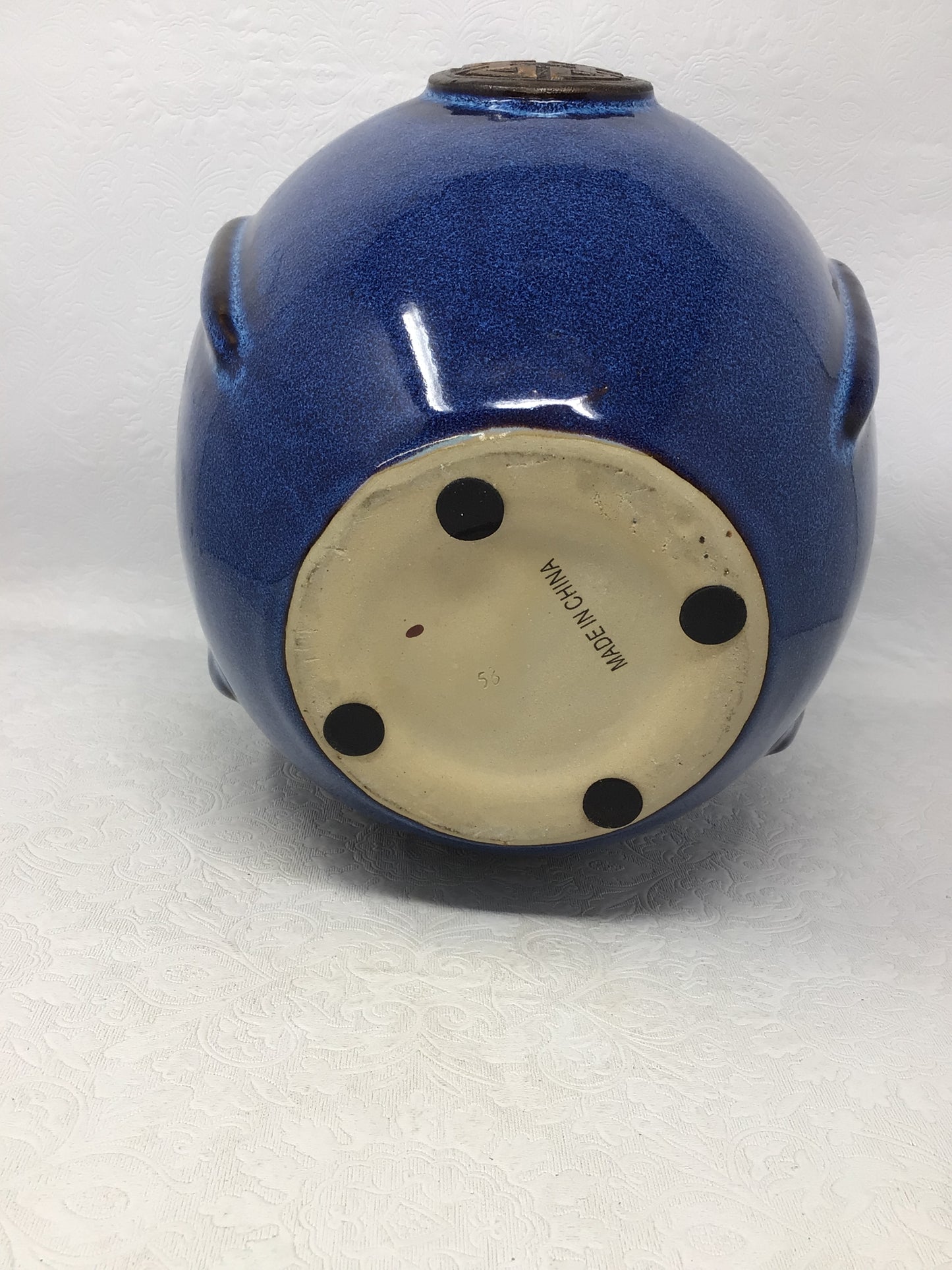 Ceramic Cobalt Glazed Vase