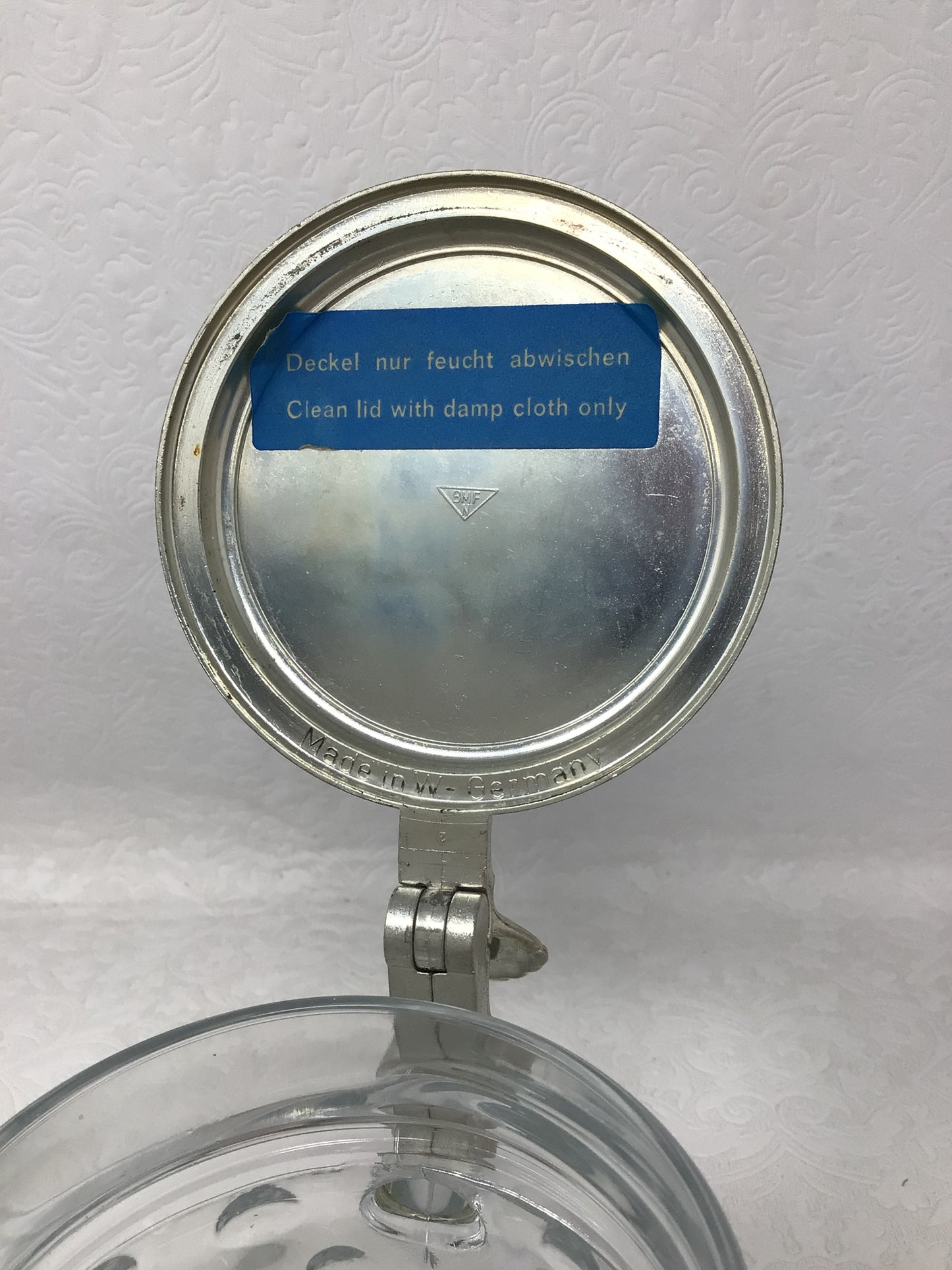 Vintage German Original BMF Bierseidel Bubble Glass Stein