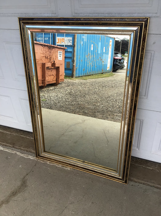Large Gold and Brown Mirror