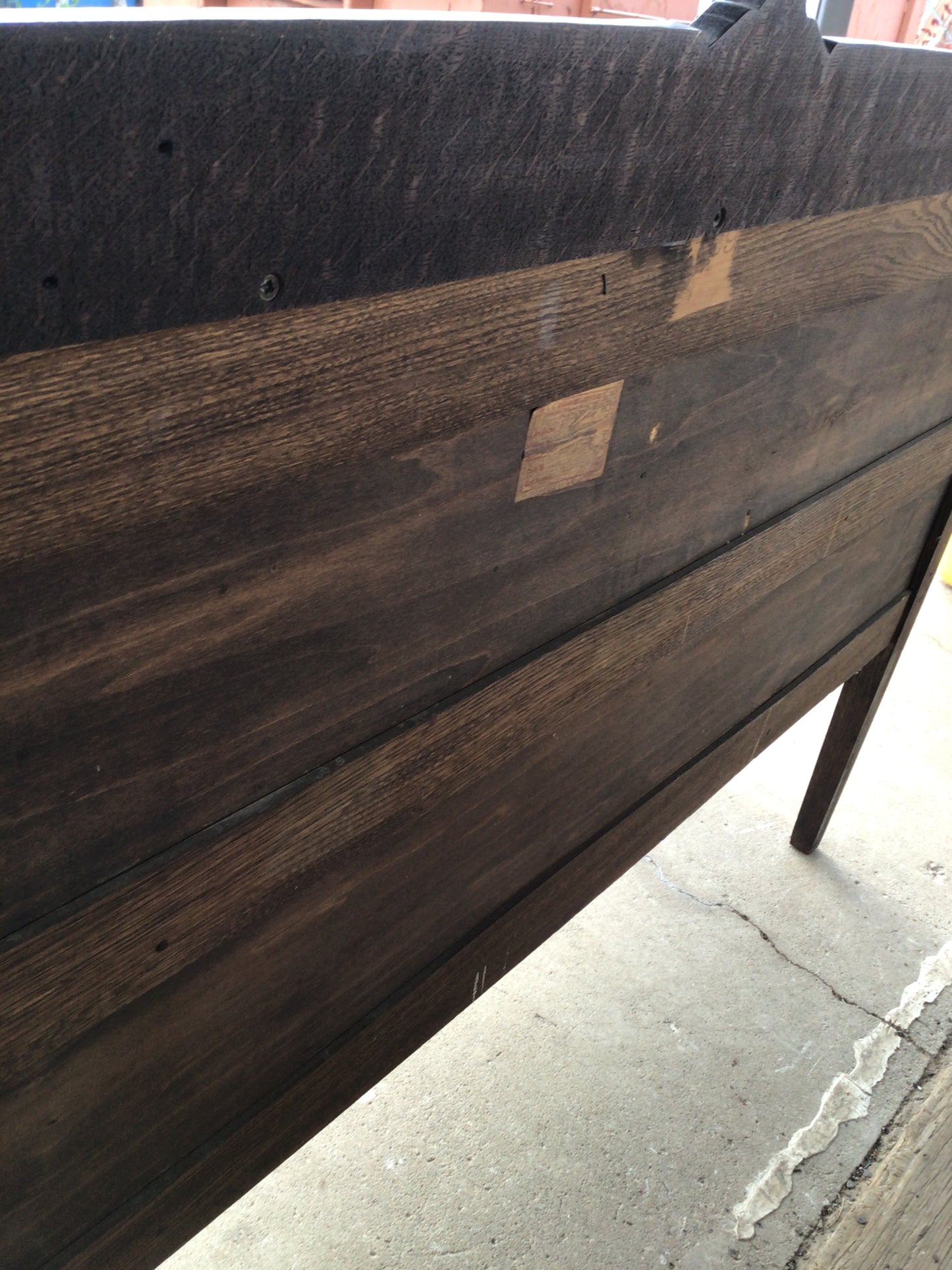 Antique solid wood china cabinet