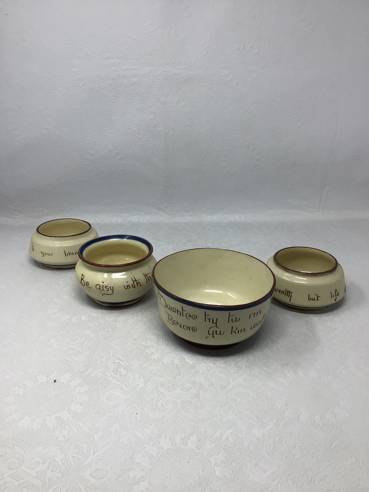 Torquay Motto Ware Set of 4 Bowls