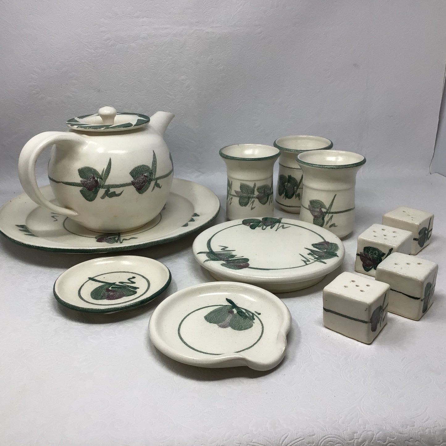 Hand thrown Pottery Kitchen Set (12 pieces)