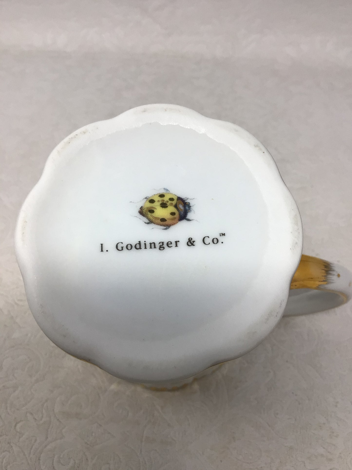 Godinger & Co. Porcelain Cream and Sugar Set
