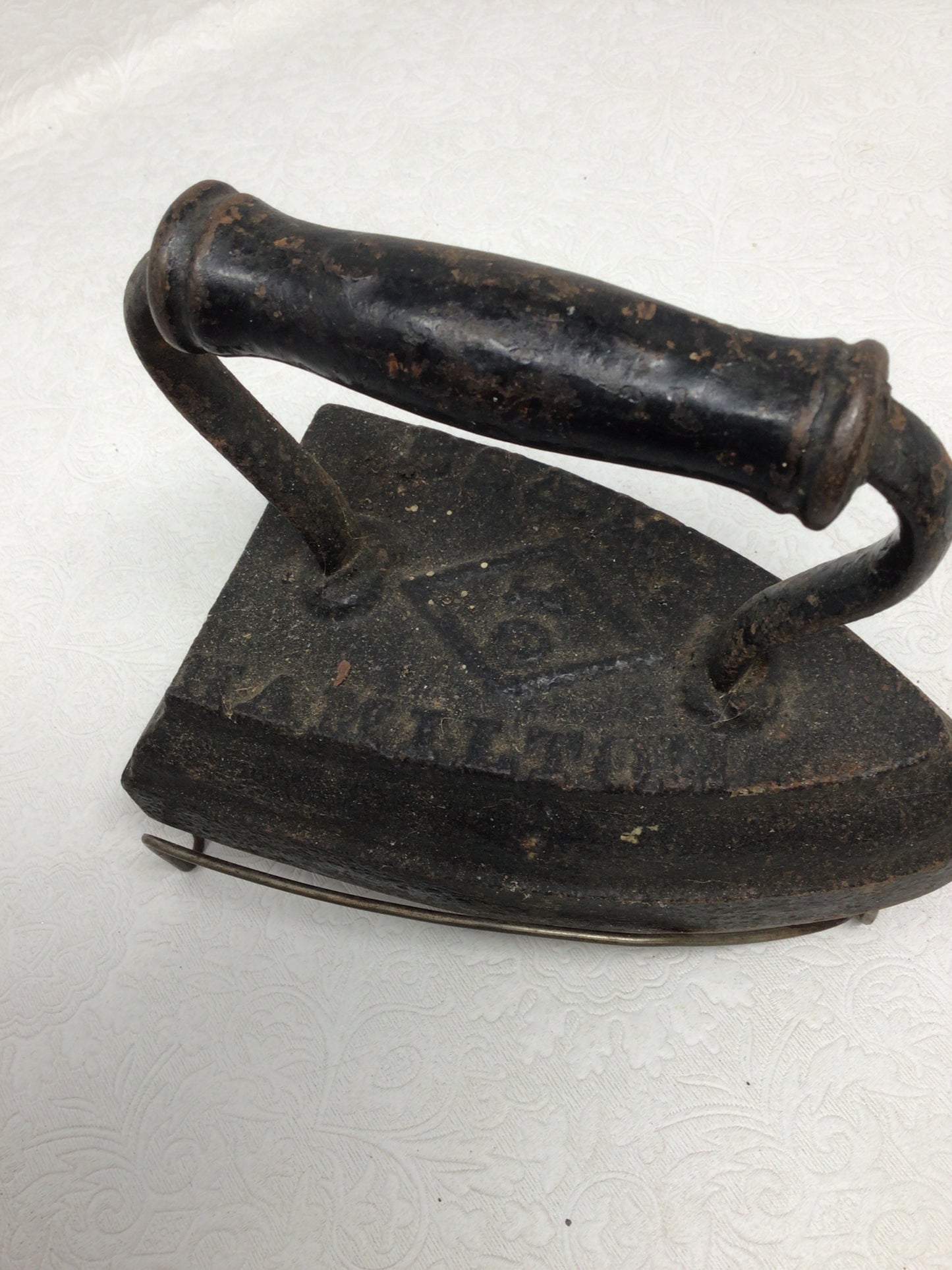 Antique BS & M Hamilton Flat Iron With Stand