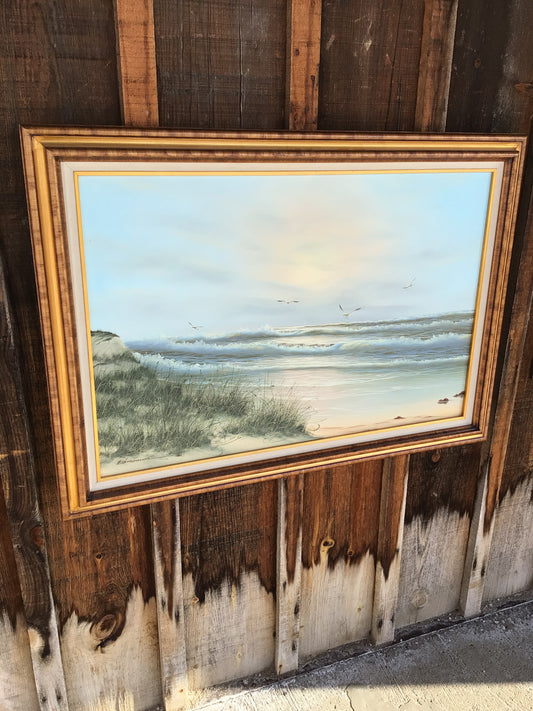 Oil Painting of Coastal Seascape