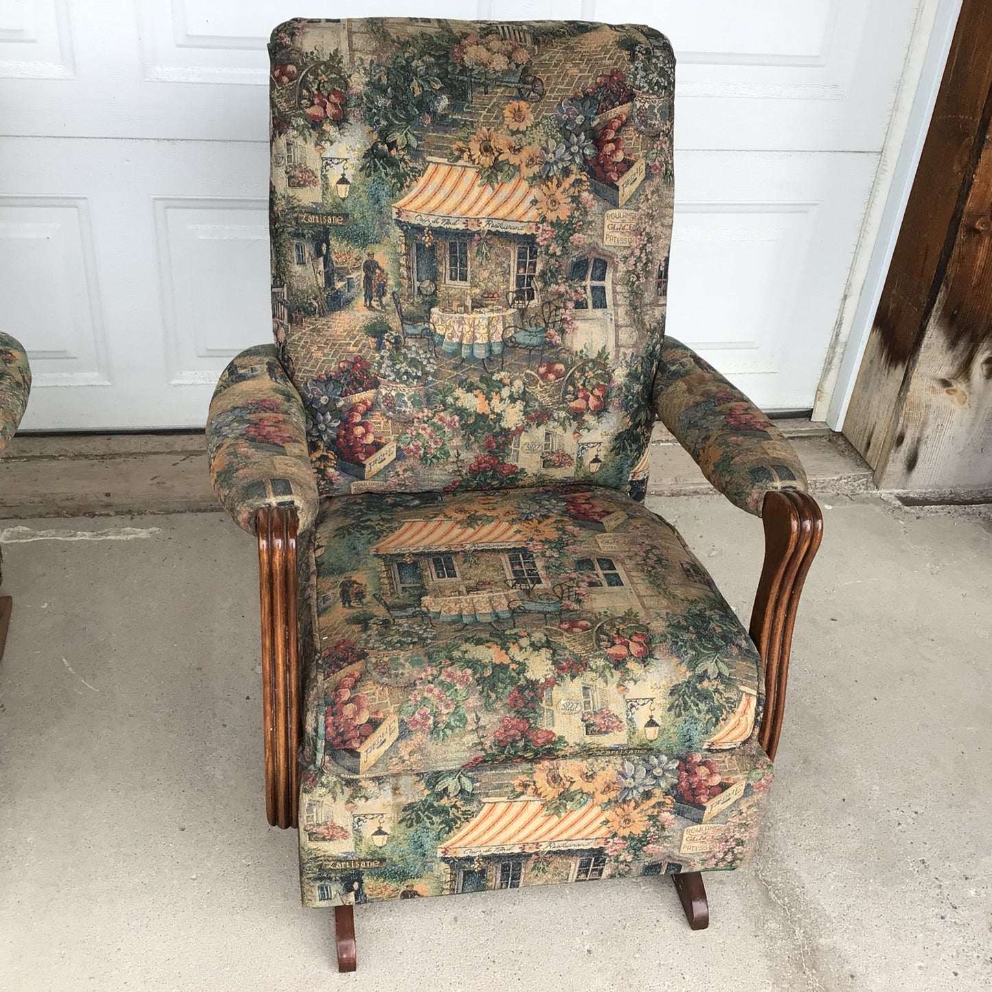 1930’s Johnson Benchwork Swan Arm Rocking Chair