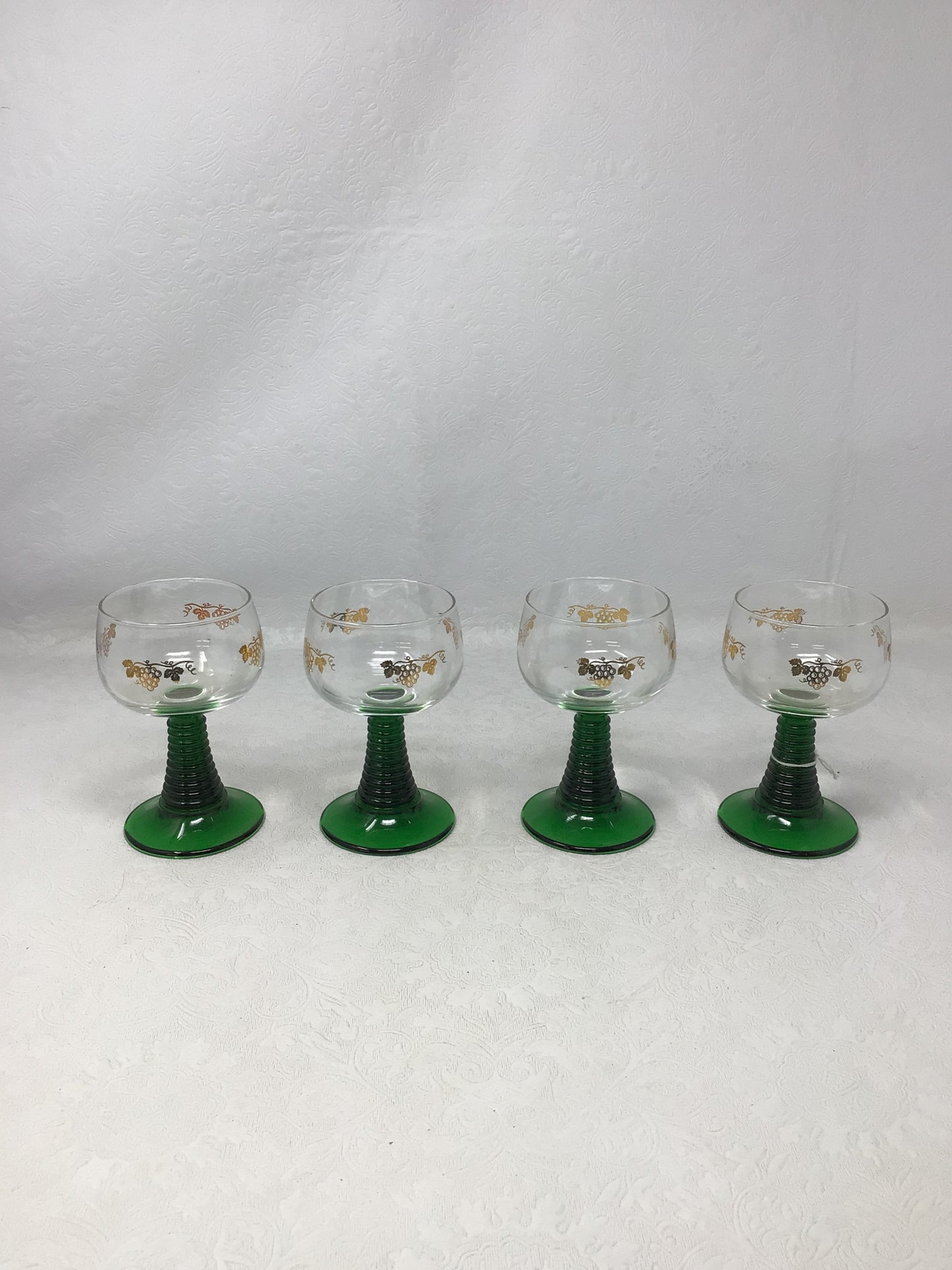 Green Luminarc Spiral Glasses Set