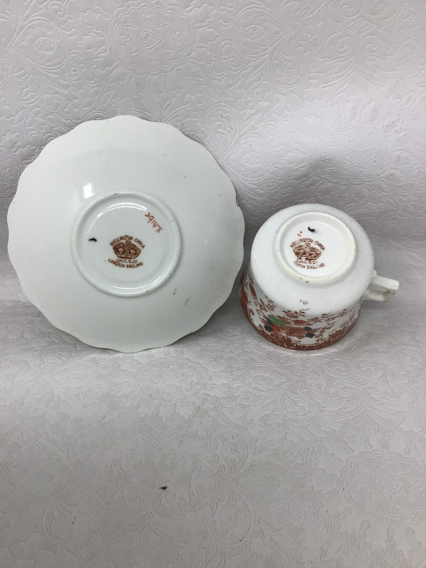 Antique Moustache Cup & Saucer
