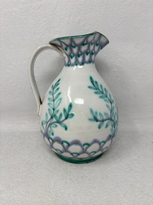 Hand Painted Italian Ceramic Pitcher