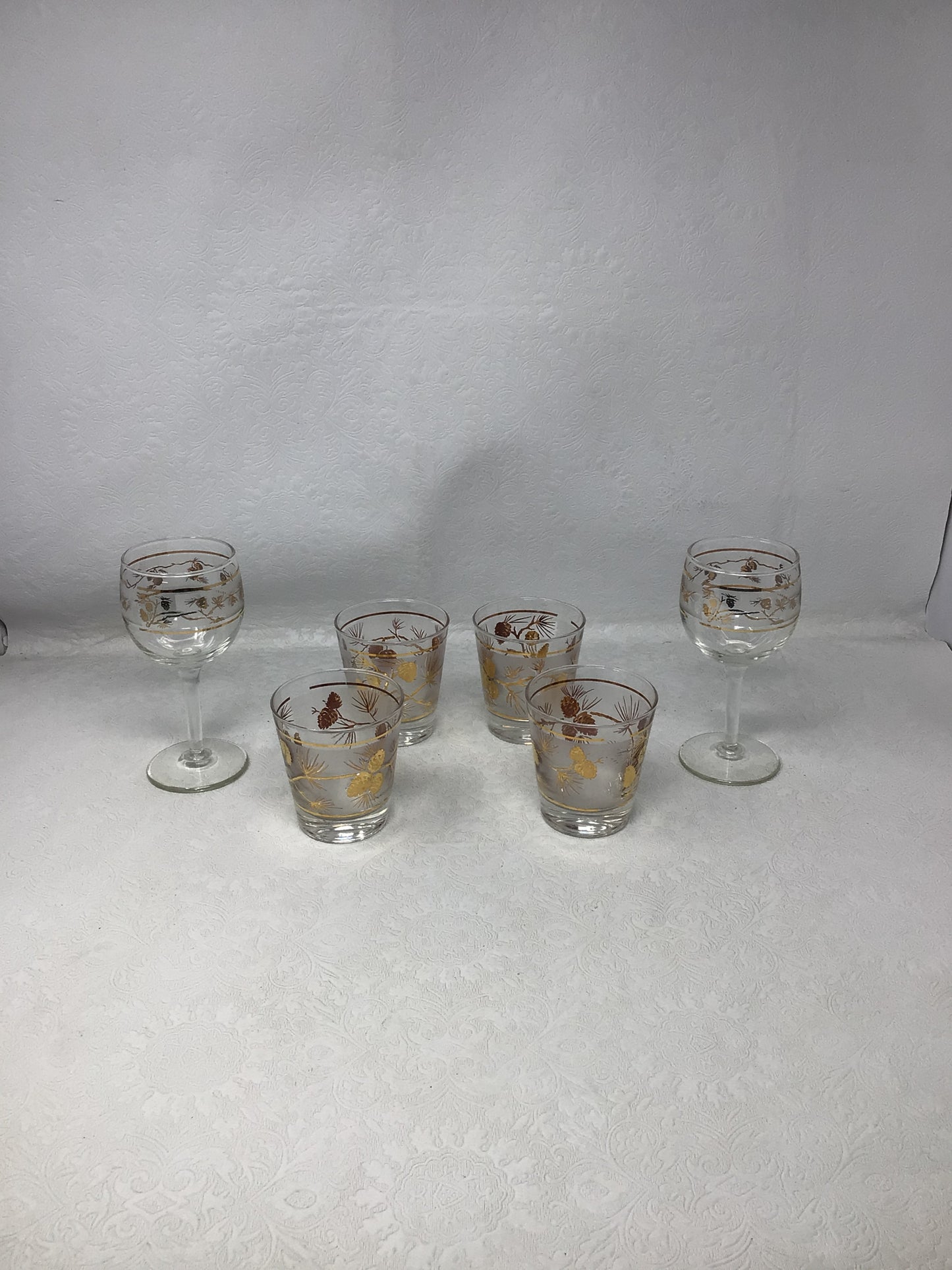Vintage 1950s Libbey Glass Set