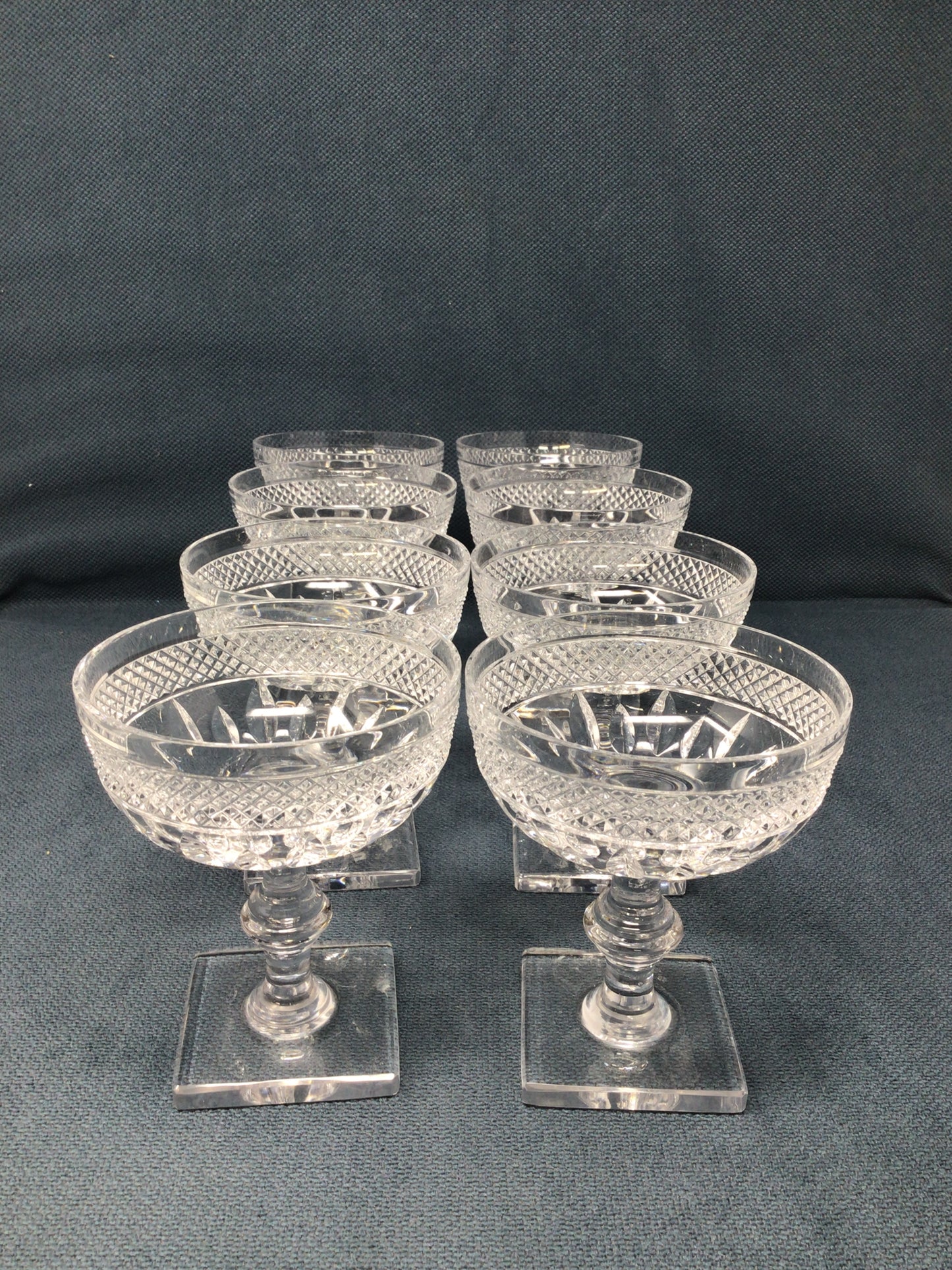Set of 8 Mid-Century Coupe Glasses