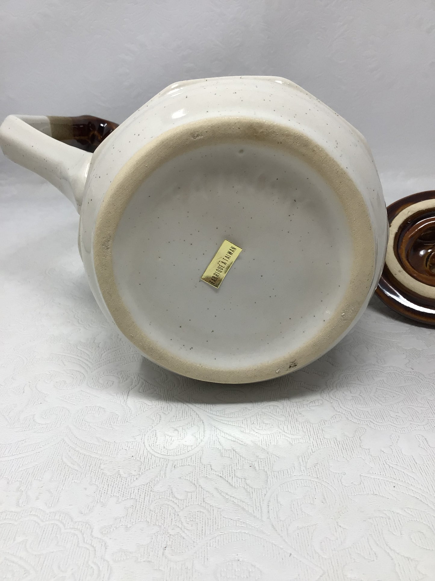 Brown Dip Pottery Tea Set