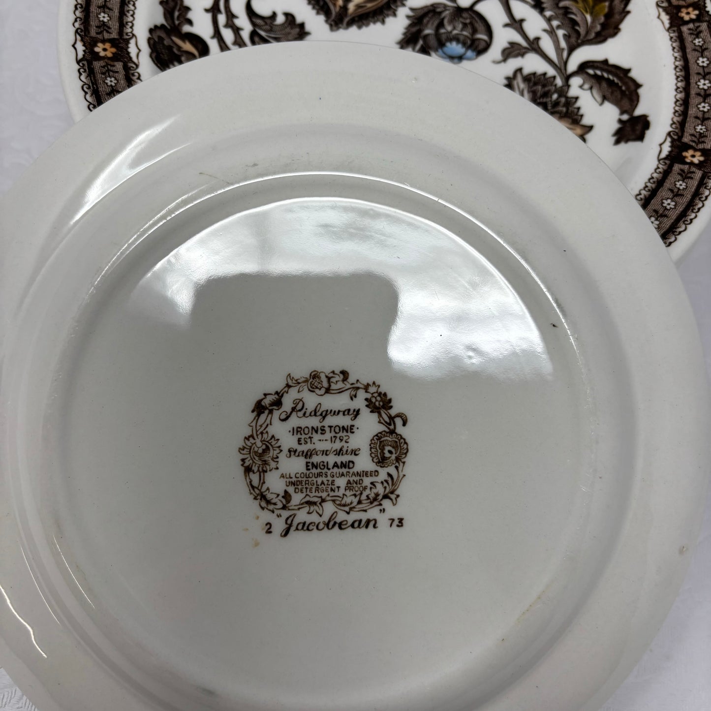 English Ridgway Ironstone Dinnerware- set of 42