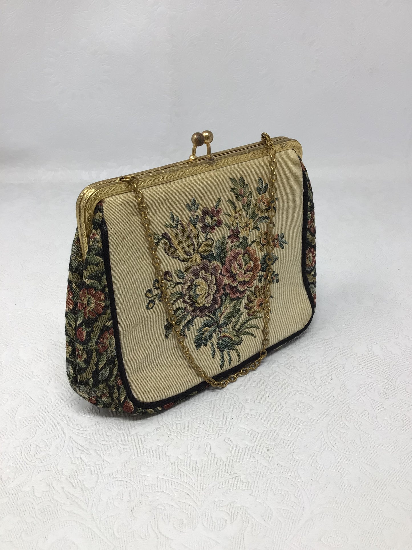 Vintage French Tapestry Purse