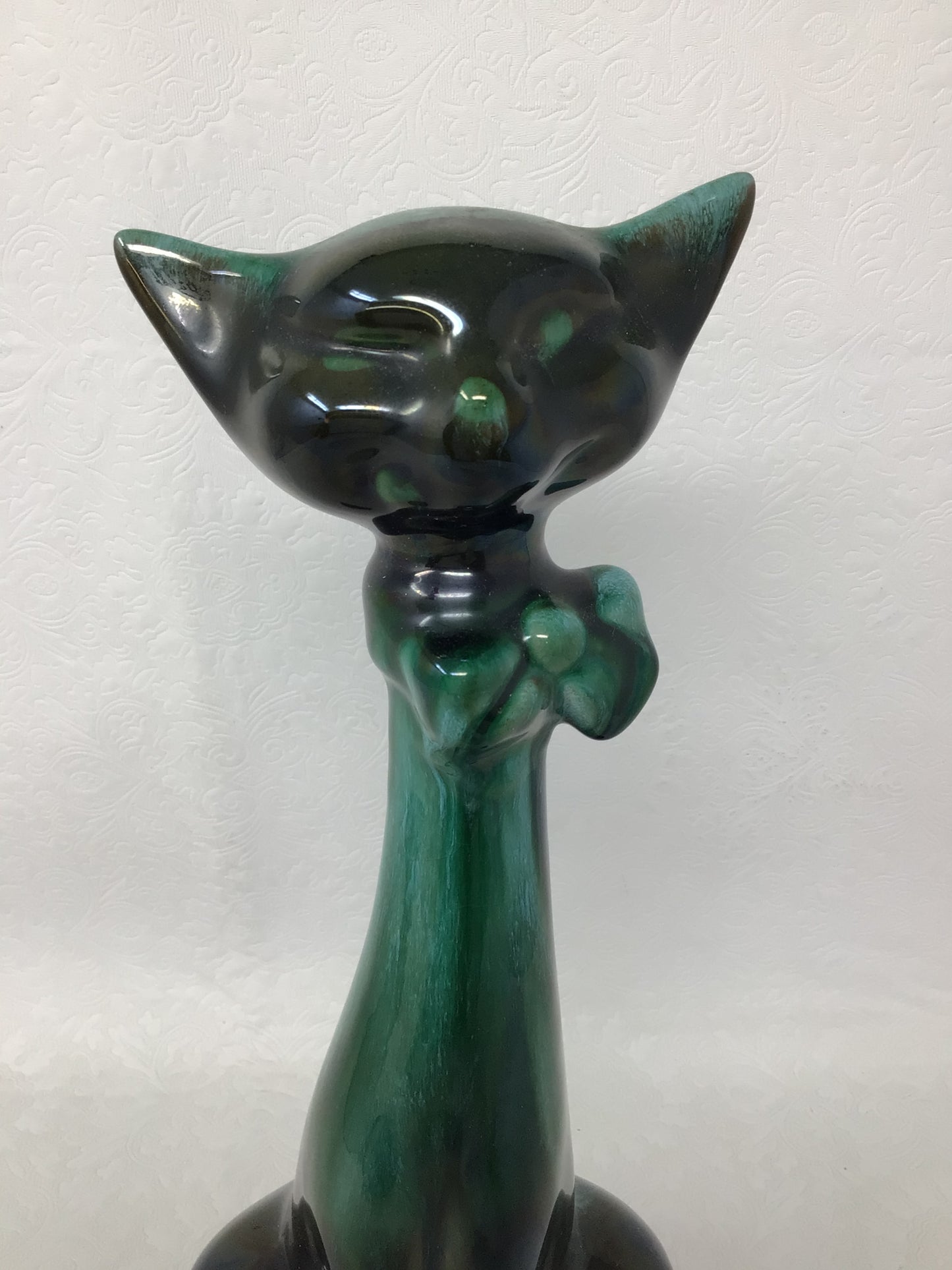 Vintage Blue Mountain Winking Cat in Bowtie