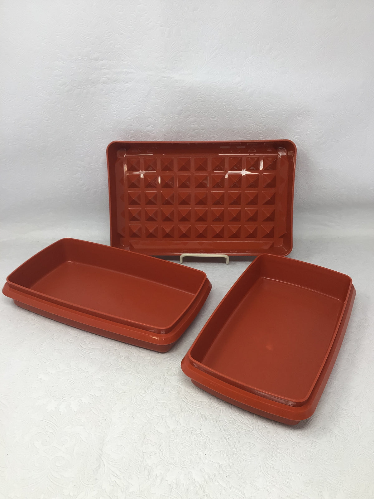 Vintage Paprika Tupperware Set