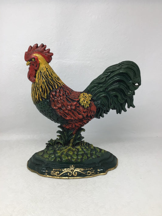 Cast Iron Rooster Doorstopper