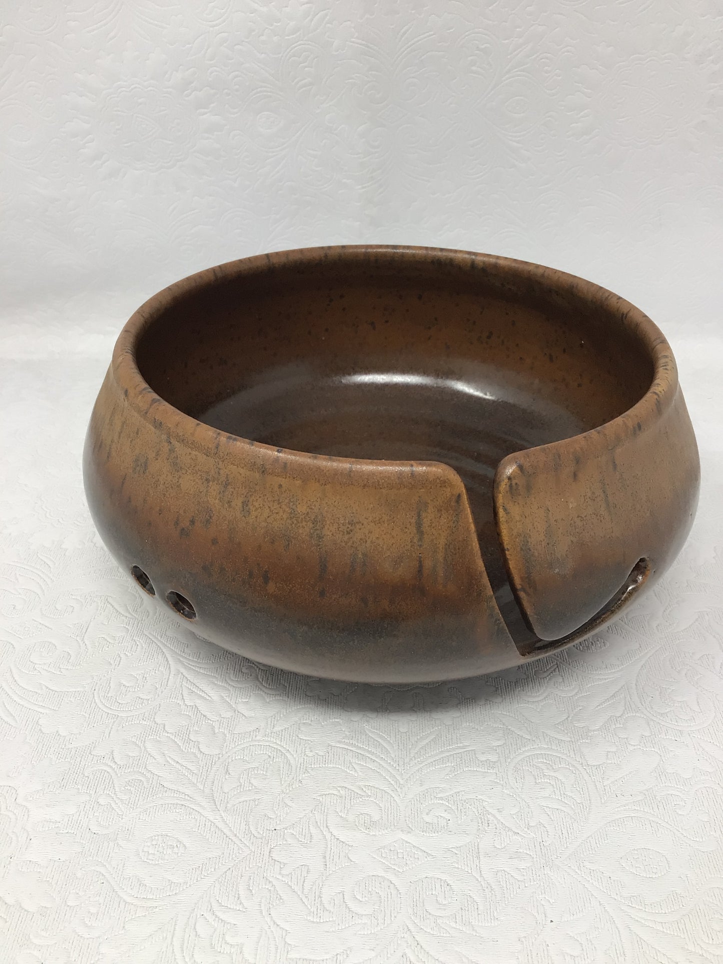 Hand Made Pottery Yarn Bowl