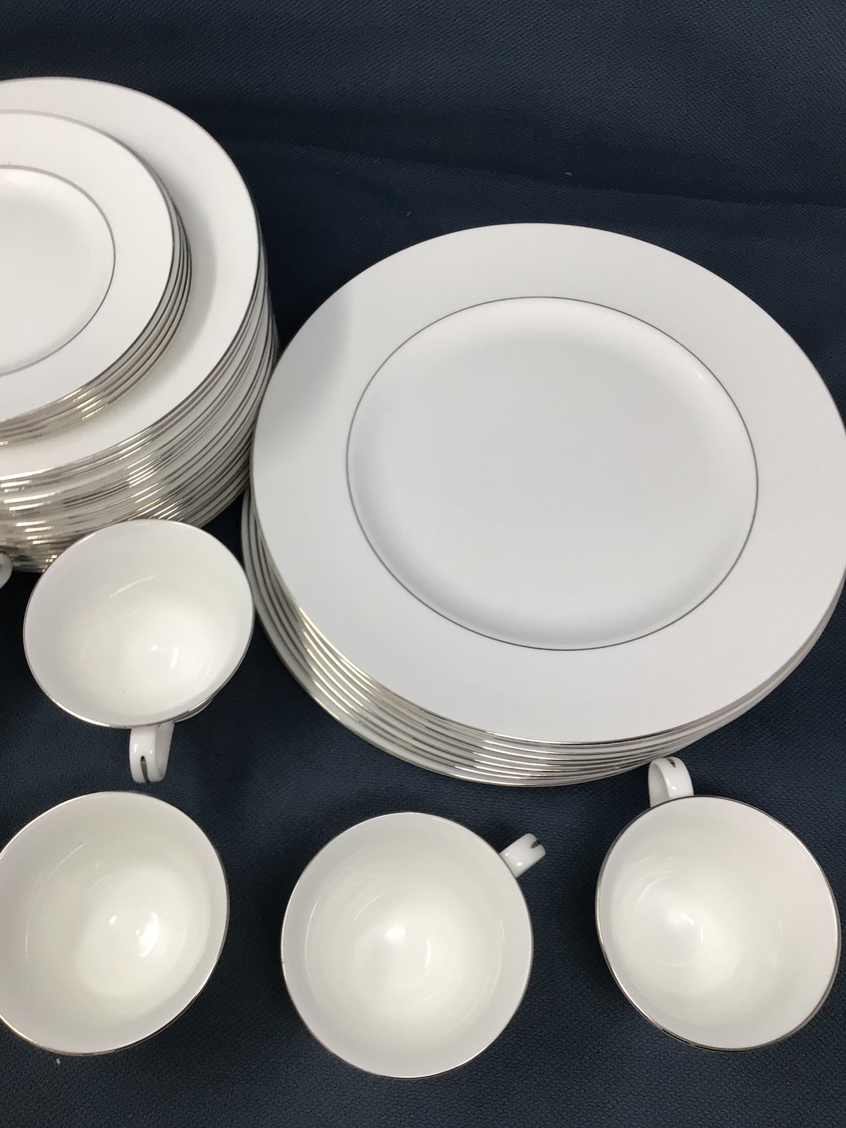 Wedgwood China "Signet Platinum"  43 pc Dish Set