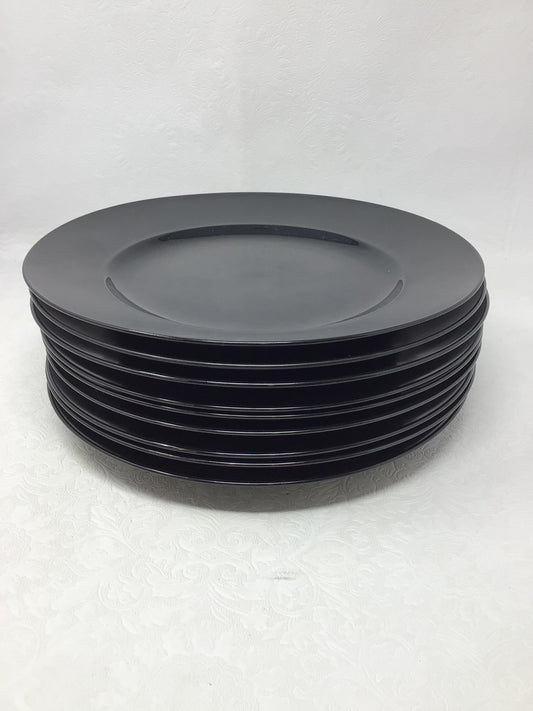 Set of 9 Rosenthal Studio-Linie Tapio Wirkkala Noire Dinner Plate