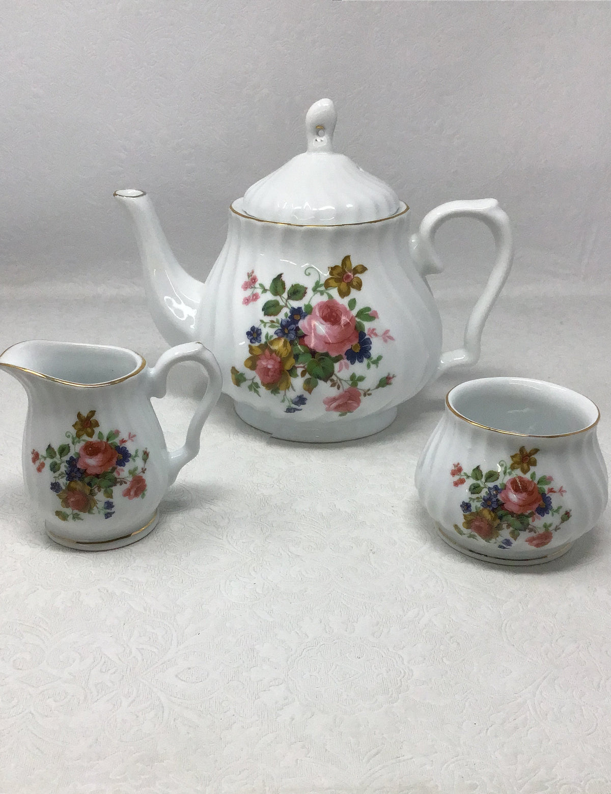 Vintage Royal Oak Ceramic Tea Set