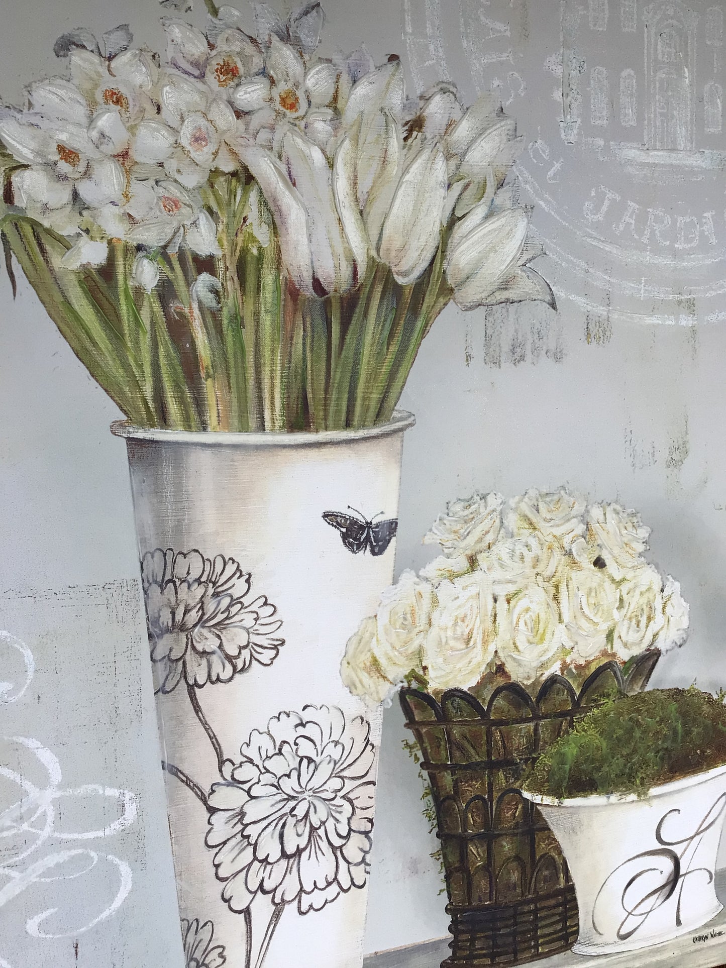 ‘Palais Chocolat in Cream’  Art Canvas by Kathryn White