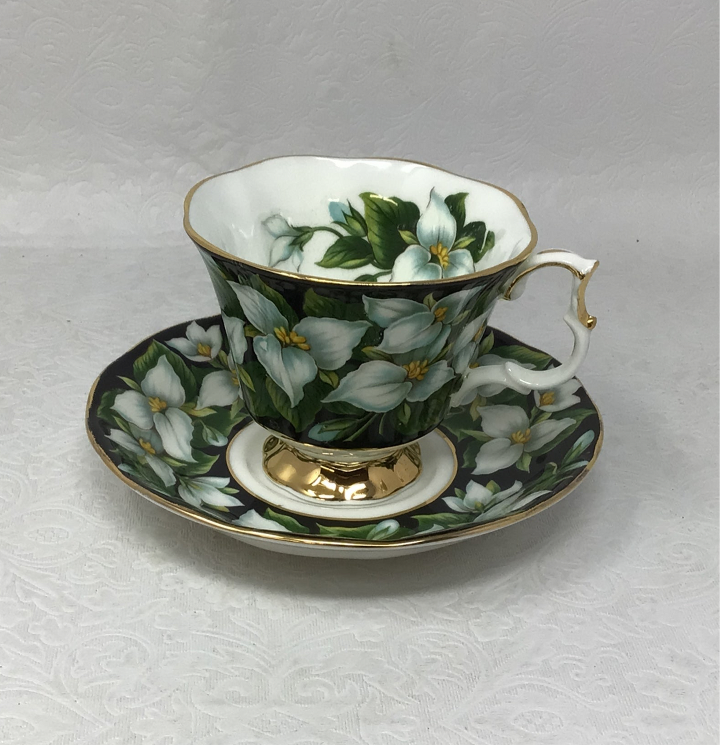 Blue Floral Royal Albert Teacup and Saucer