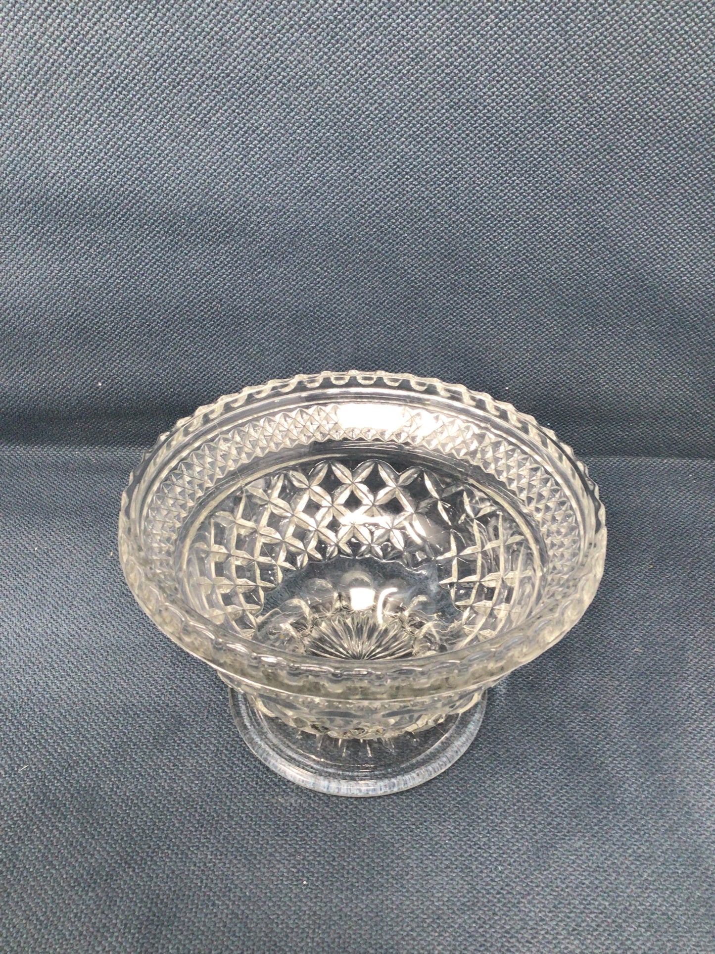Anchor Hocking Wexford Pattern Footed Bowl