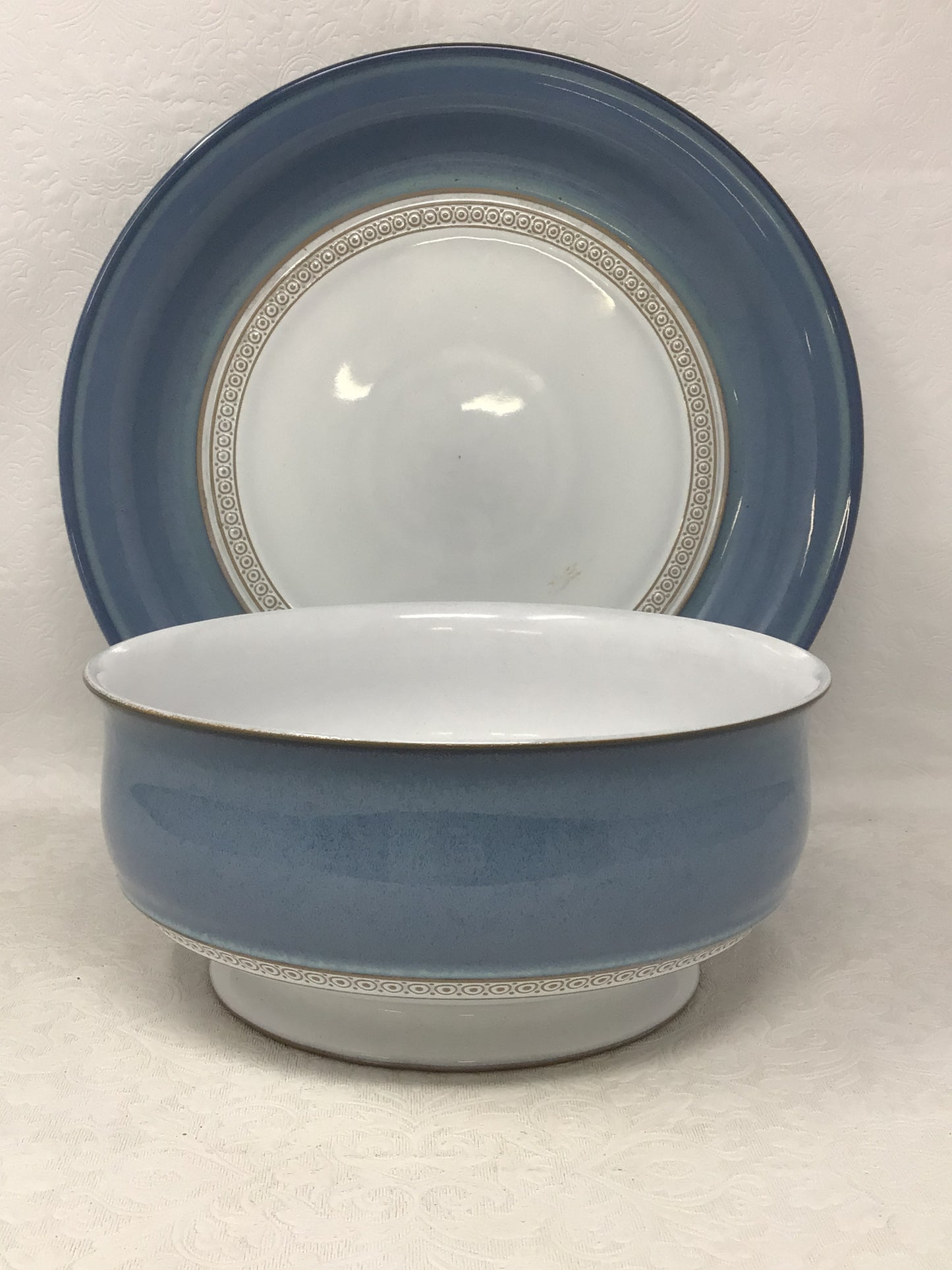 Denby Castile Blue Bowl & Plate