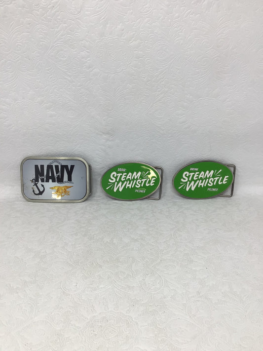 Three Belt Buckles
