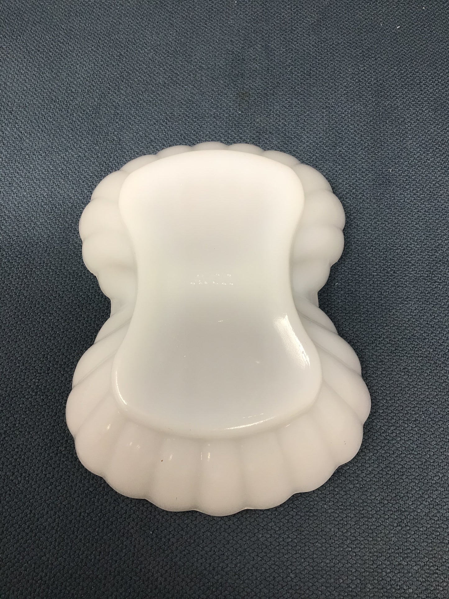Vintage Avon Milk Glass Double Seashell Dish