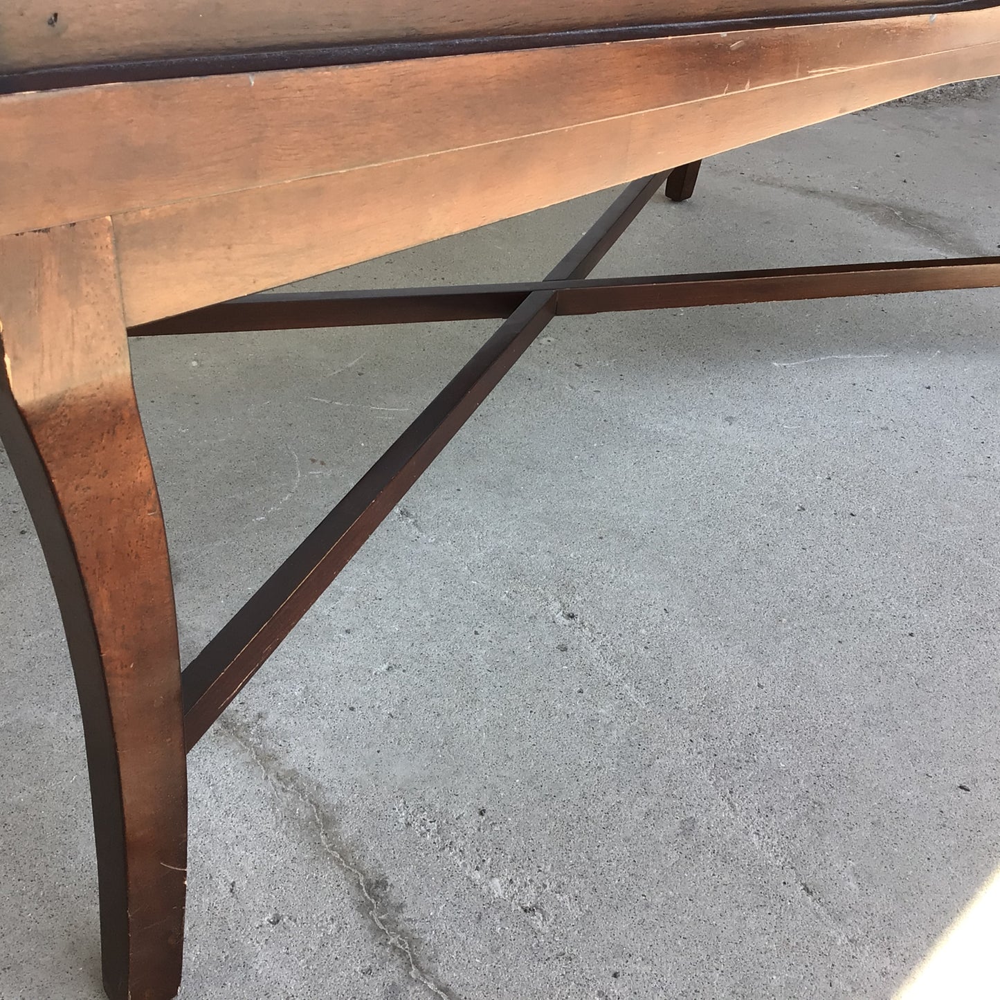 Shattered Look Glass Topped Coffee Table