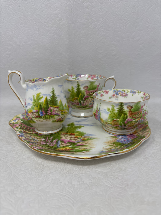 4 Piece Vintage Royal Albert Single Tea Set